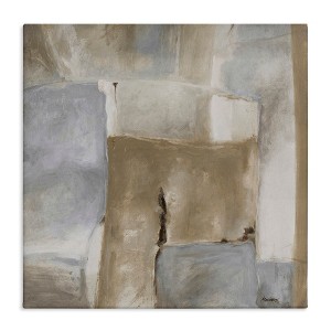 Stupell Industries Earthy Industrial Abstract Geometric Shapes Brown Tones Canvas Art - 1 of 4