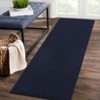 Modern Solid Rug Washable Non Slip Backing Rug Low Pile Floor Carpet for Living Room Bedroom - 3 of 4