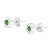 Haus of Brilliance Silver 0.15 Cttw Green Diamond Miracle-Set Stud Earrings - 4 of 4