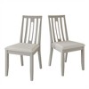 CasePiece Wooden Dining Chair With Warm Grey Cover (Set of 2) - 3 of 4