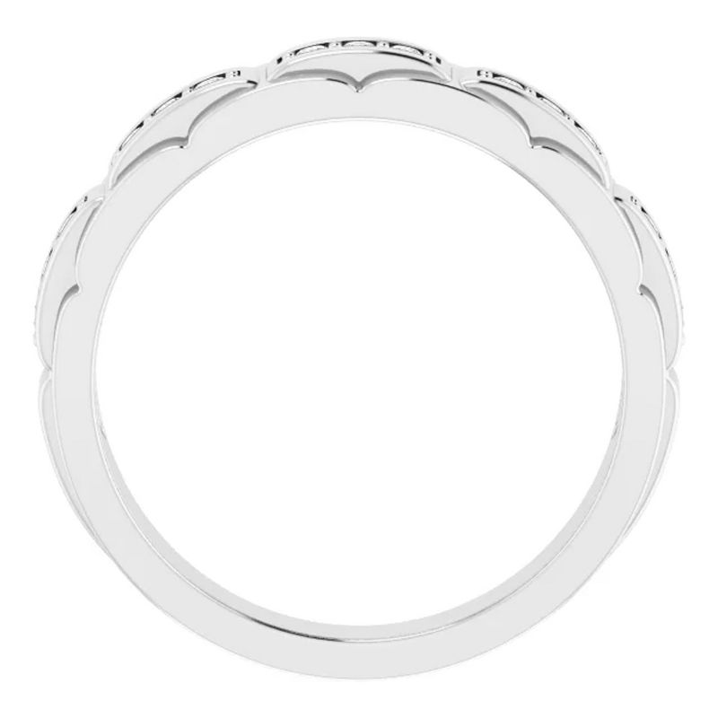 Pompeii3 1/3 Ct Mens Lab Created Diamond Wedding Ring White Gold Anniversary Band, 3 of 6