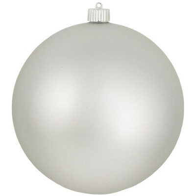 Christmas by Krebs Cloud Silver Shatterproof Matte Christmas Ball Ornament 8" (200mm)