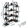 Artloge 70" Tall Industrial Planter Stand Curved Oval Plant Display Stand Multiple Flower Pots Rack with LED Plant Grow Light for Balcony & Patio - 3 of 4