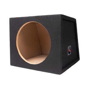 Maxxlink MBP-110 10" Single Sealed Subwoofer Box Enclosure, Universal Fit, Black - 1 of 4