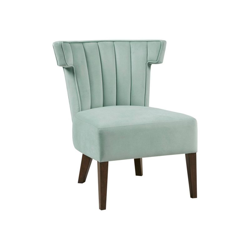 Nettie Upholstered Armless Accent Lounge Chair Blue - Madison Park, 3 of 9