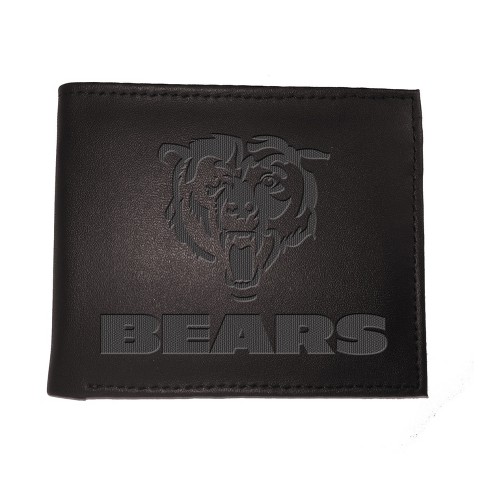 Evergreen Nfl Chicago Bears Black Leather Bifold Wallet Officially ...