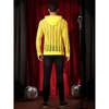 Lars Amadeus Men's Long Sleeves See Through Striped Hoodie Pullover Shirts - 3 of 4