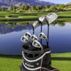 Costway 9 PCS Women's Complete Golf Club Set Right Handed with 460cc Alloy Driver Irons Pink/Red - 3 of 4