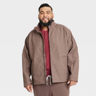 Men's Textured Fleece Joggers - All In Motion™ Brown S