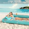 Jasonwell 4‑in‑1 Inflatable Tanning Lounger — Sun Tan Tub & Pool Raft, Water‑Filled Mat/Pad for Adults & Kids (XL) - Green w reflective base - 3 of 4