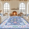 LOVEVOOK Large Area Rugs for Living Room, Non-Slip Bedroom Rug, Modern Oushak Carpet Machine Washable Rugs, Ideal for Office Dining Room - 2 of 2