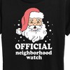 Women's - Instant Message - Santa Neighborhood Watch Christmas Short Sleeve Graphic T-Shirt - 2 of 4