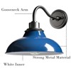 Claxy Dark Blue Gooseneck Wall Sconces Farmhouse Barn Light - 4 of 4