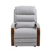 GlasFlength Accent Chairs Modern with Comfortable Seating for Living Room or Lounge Area Gray,36.6”*30”*42.5" - 3 of 4