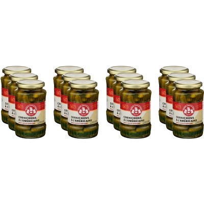 Three Little Pigs Cornichons A L'Americaine Bread & Butter Cornichons - Case of 12 - 12.4 oz
