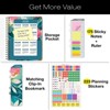Global Printed Products Hardcover AY 2025-2026 Fashion Planner - 8.5"x11" (Teal Floral) - 2 of 4