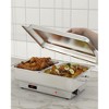 9QT Electric Chafing Dish Buffet Set, Stainless Steel Food Server with Temperature Control Display for Parties, Catering, and Festivals. - 4 of 4