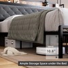 Bed Frame with Storage Headboard and 2 Drawers LED Lights - 4 of 4