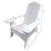 Aghana Digitals White Hardwood Adirondack Chair - Indoor/Outdoor Use, Umbrella Hole, Sloped Seat, - 4 of 4