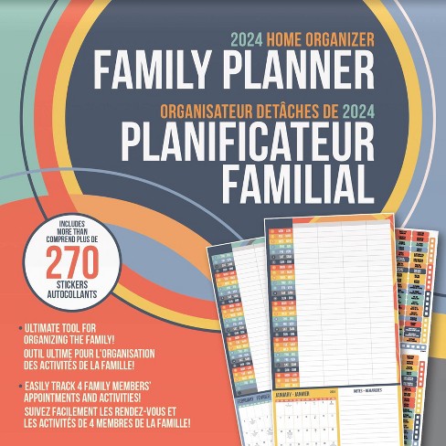 en anglais) Calendrier familial 2023 2024 'Family Home Planner