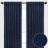 Chanasya 2pk Embossed Damask Room Darkening Window Curtain Panels - Set of 2 - 2 of 4