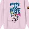 Growing Up Creepie Character Art With Logo Crew Neck Long Sleeve Cradle Pink Adult Sweatshirt - 2 of 3