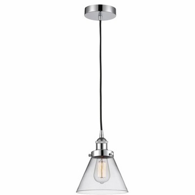 Cone - 1 Light Mini Pendant In Industrial Style-9.75 Inches Tall and 7.75 Inches Wide