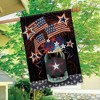 American Mason Jar Patriotic House Flag Primitive Fireworks 28" x 40" Briarwood Lane - 4 of 4