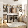 Aheaplus Laundry Room Closet System with Drawer and Hanging Rod, Wall-Mounted Closet Organizer with Adjustable Shelf - 3 of 4
