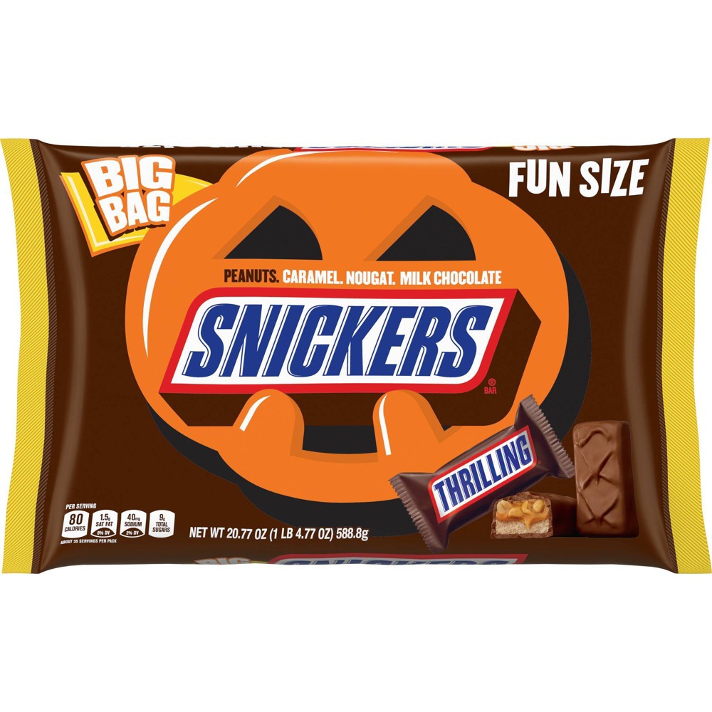 UPC 040000506829 product image for Snickers Halloween Chocolate Fun Size - 20.77oz | upcitemdb.com