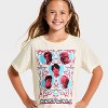 Girls' KPop Demon Hunters Saja Boys Short Sleeve Graphic T-Shirt - Ivory - 2 of 4