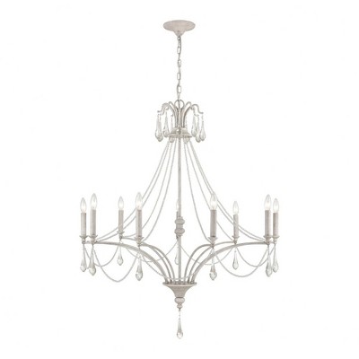 Elk Home French Parlor 9 - Light Chandelier in  Vintage White