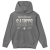 NFL New Orleans Saints Girls' Washed Fleece Hooded Sweatshirt - 2 of 3