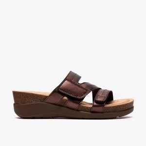 Clarks Womens Calenne Holly Bronze/Brown Sandals 6 Medium : Target