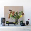 Storied Home Textured Metal Footed Planters, Black Finish, Set of 3 (Holds 9", 8" & 7" Pots) - 4 of 4