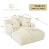 Dolonm 66" Deep-seated Armchair Recliner, Compressed Boneless Modern Sofa, Corduroy,No Assembly,for Living Room and Bedroom - 2 of 4