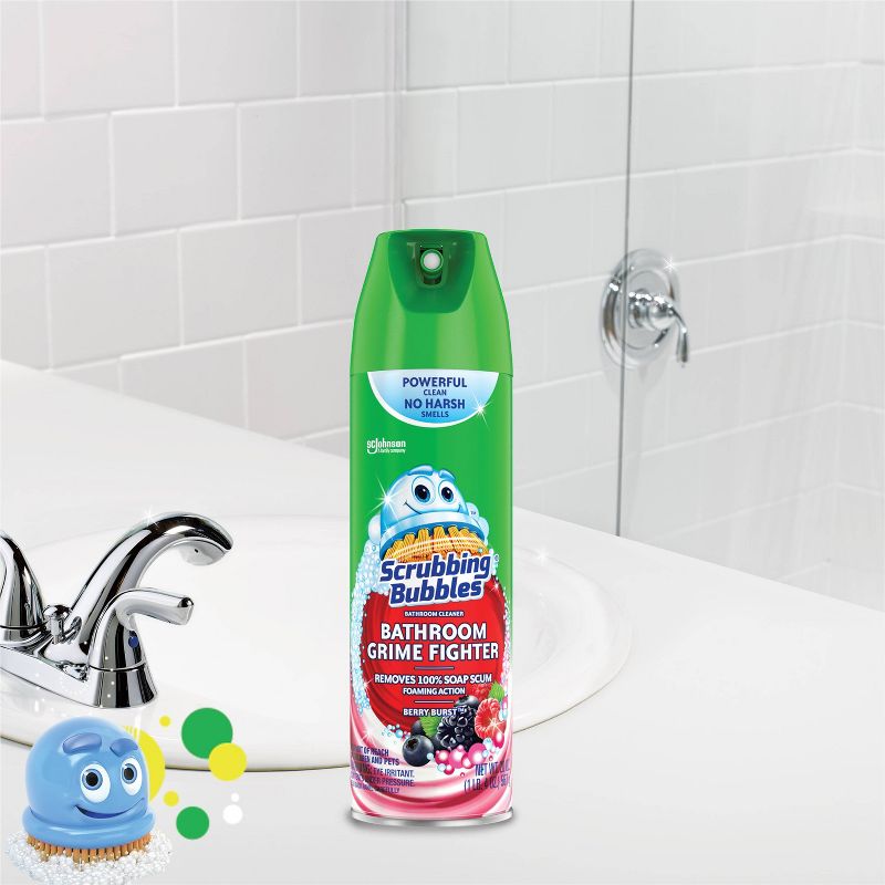 Scrubbing Bubbles Berry Burst Bathroom Grime Fighter - 20oz, 2 of 10