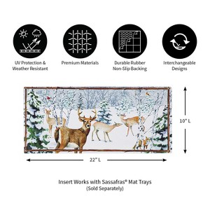 Evergreen Winter's Whisper Sassafras Indoor Outdoor Switch Doormat 1'10"x10" Brown - 1 of 4
