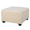 Piper Tufted Square Ottoman Bench - Christopher Knight Home - 2 of 4