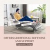 Okak Luxurious Velvet Button Tufted Chaise Lounge Chair with Transparent Feet,Comfy Upholstered Accent Chair for Bedroom,Living Room,Office - 4 of 4
