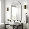 MAYEERTY 35.83x24.02x1.10in Aluminum Thin Edge Right-Angle Arch Silver Hanging Mirror - 4 of 4