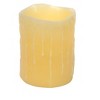 LED Wax Dripping Pillar Candles Set Of 3 5 Inch Height Flameless Home Lighting By Melrose - 3 of 3