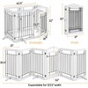 Yaheetech 32″ H Pet Gate with Wood and Wire for Doorway - 4 of 4