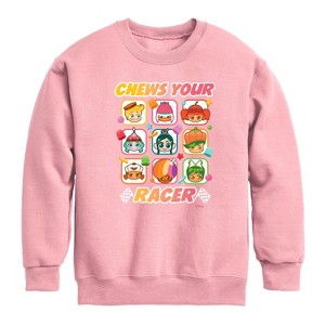 Boys' - Disney - Chews Your Racer Graphic Long Sleeve Fleece Sweatshirt - 1 of 3