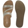 Alpine Swiss Womens Rhinestone Slide Sandals Dressy Summer Strappy Flat Shoes - 4 of 4
