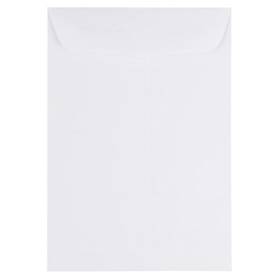 JAM Paper 7 x 10 Open End Catalog Envelopes White 1623194I