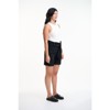 Lafidi Women’s Libbi Hi-Rise Paperbag Shorts with Self Sash Belt and Side & Welt Pockets for a Flowy Yet Tailored Look - 2 of 4