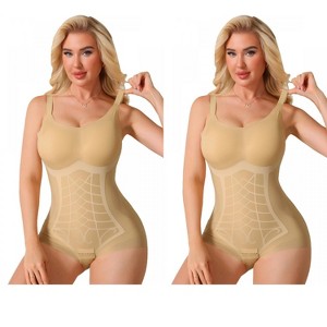 INSPIRE CHIC Women's Seamless Shapewear Bodysuit Tummy Control