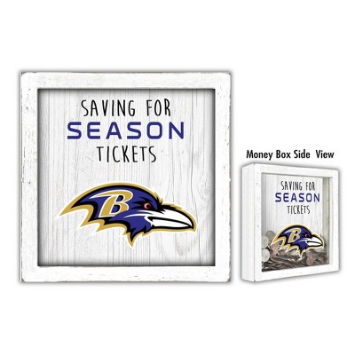 NFL Baltimore Ravens Saving for Tickets Money Box