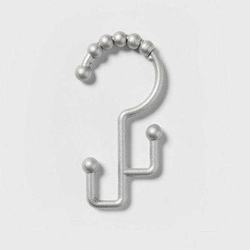 Double Glide Rustproof Aluminum Shower Curtain Hooks - Made By Design™ :  Target